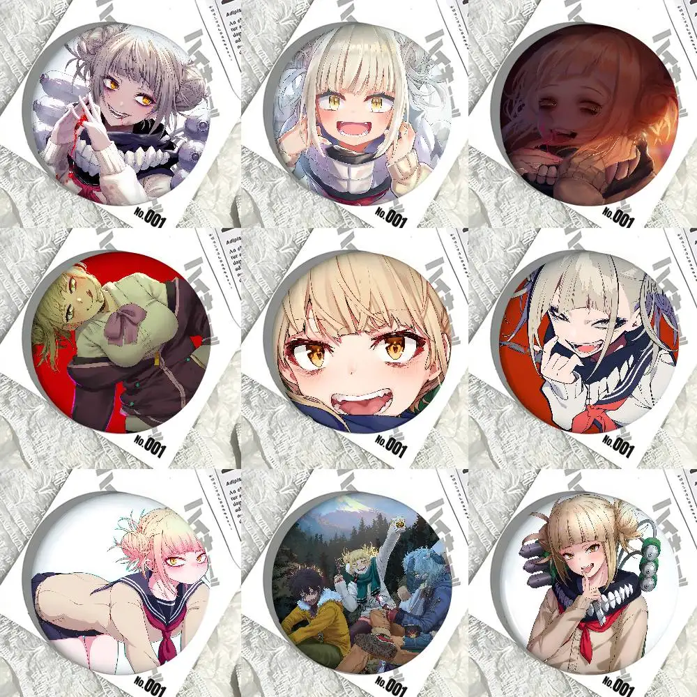 بلدي بطل الأكاديمية Himiko توغا شارات زر PinsBrooch الإبداعية مضحك يقتبس شارة الملابس على ظهره مجوهرات هدية للأطفال الأصدقاء