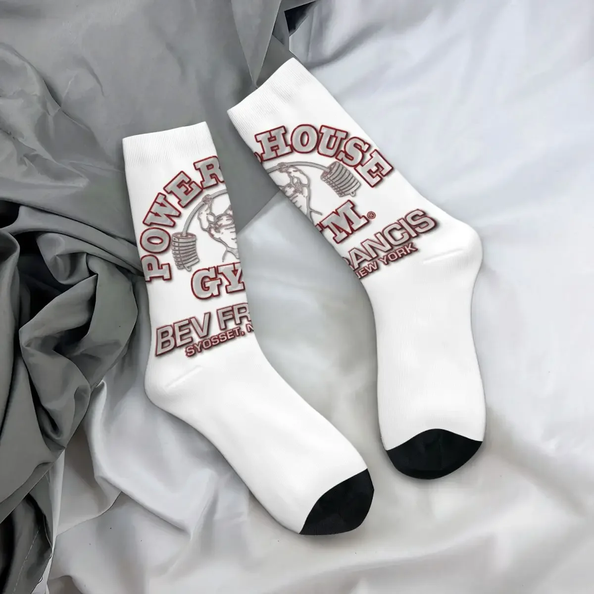 Powerhouse-Chaussettes de motivation pour salle de sport, bas Harajuku super doux, chaussettes longues toutes saisons, accessoires pour cadeau d'anniversaire unisexe