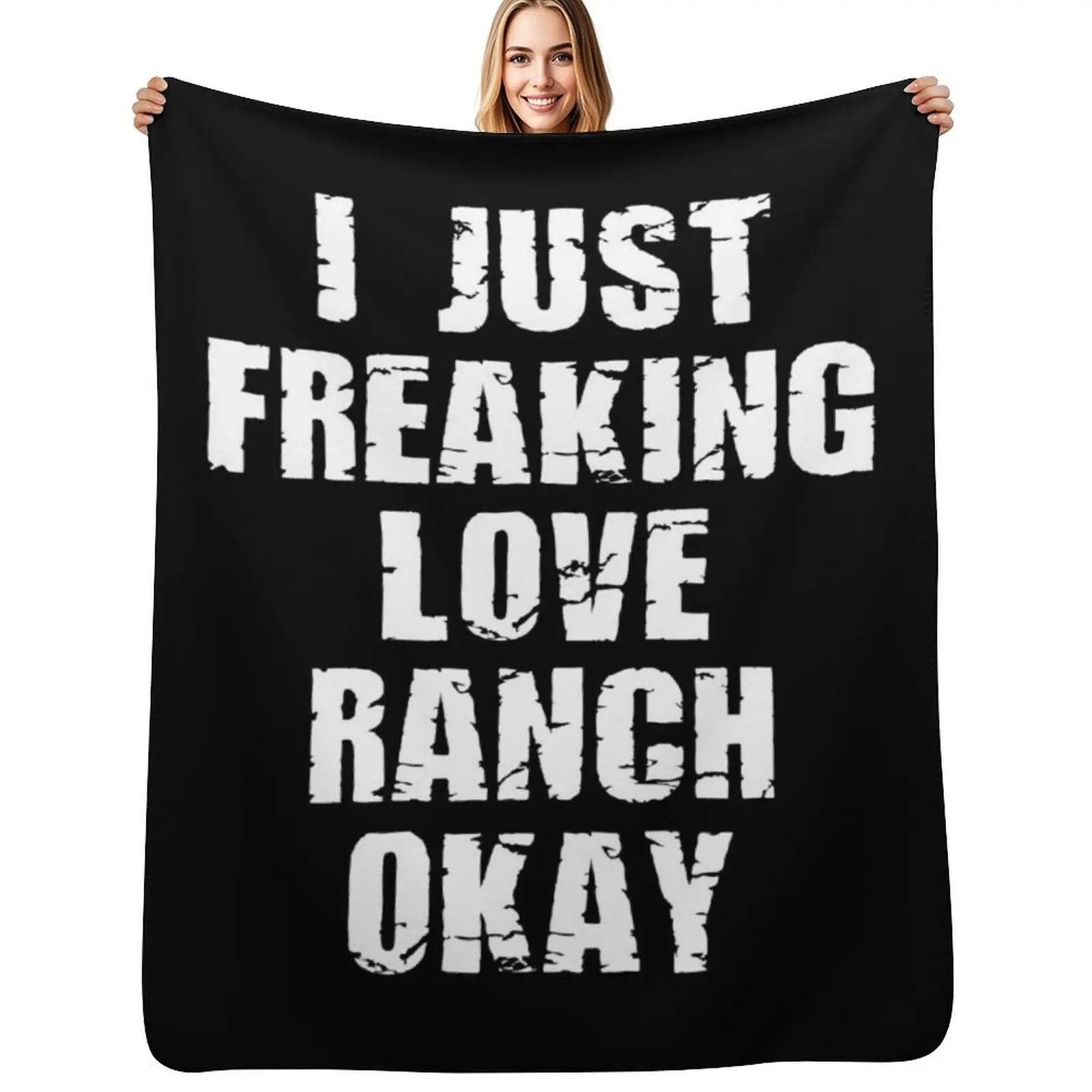

Ranch Foodie Ranch Dressing Throw Blanket Hairys Soft Plaid Softest Plush Blankets