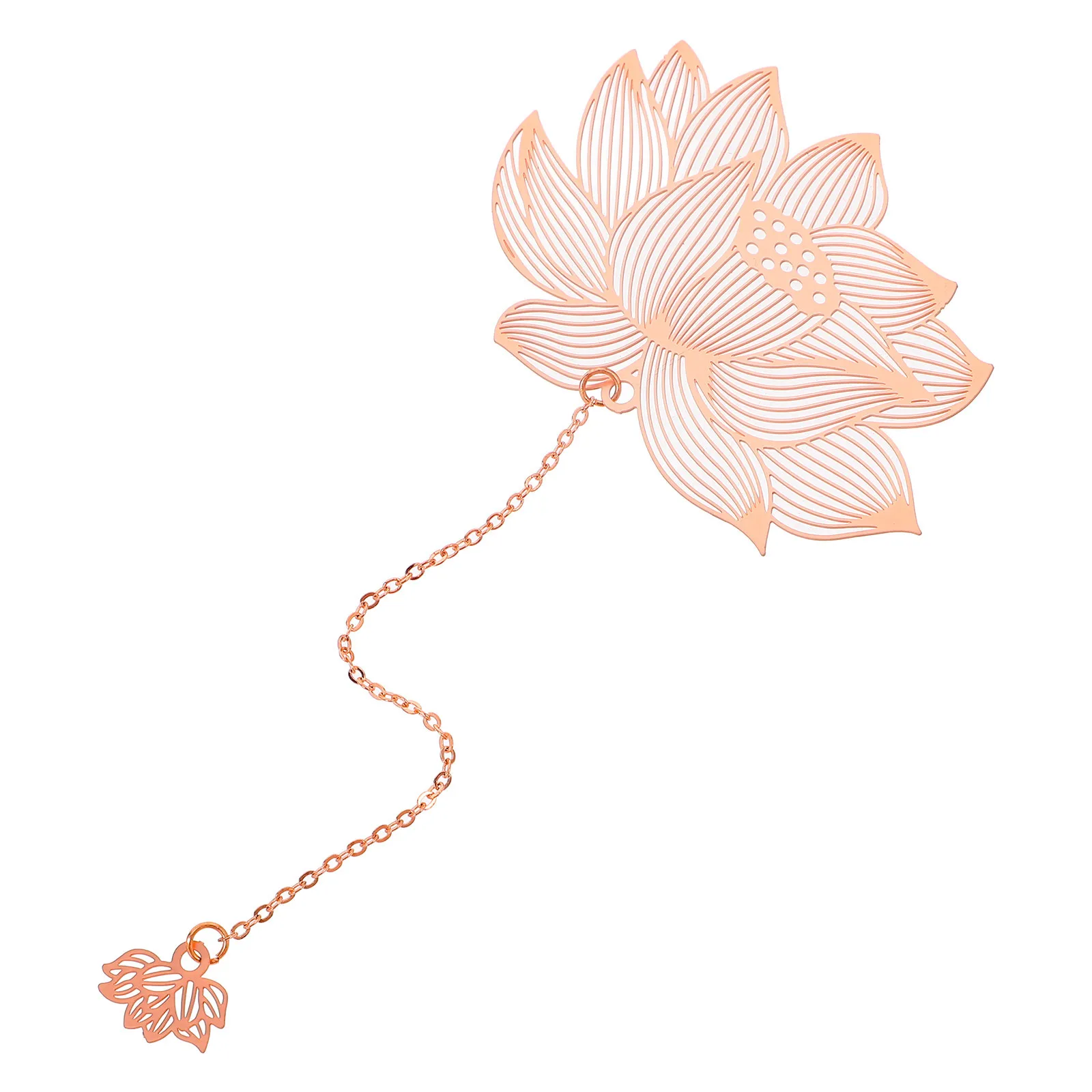 

Hollow Metal Lotus Bookmark Vintage Style Page Holder for Readers Small Flower Book Marker Stationery Gift for Book Enthusiasts