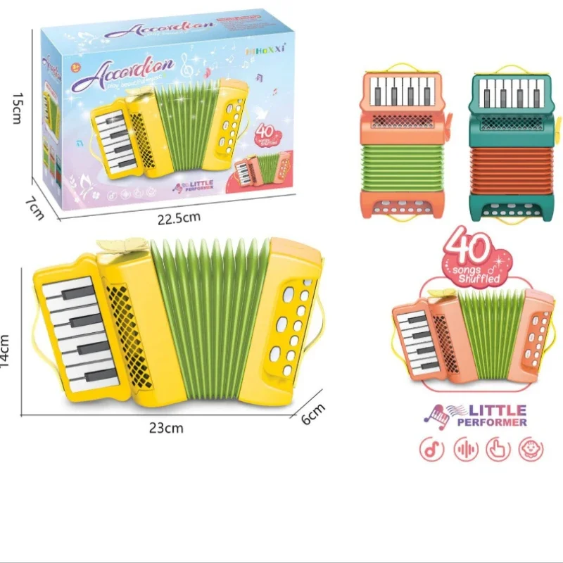 

Accordion Enlightening Education Parent-child Interactive Play Instrument Music New Strange Toys for Children