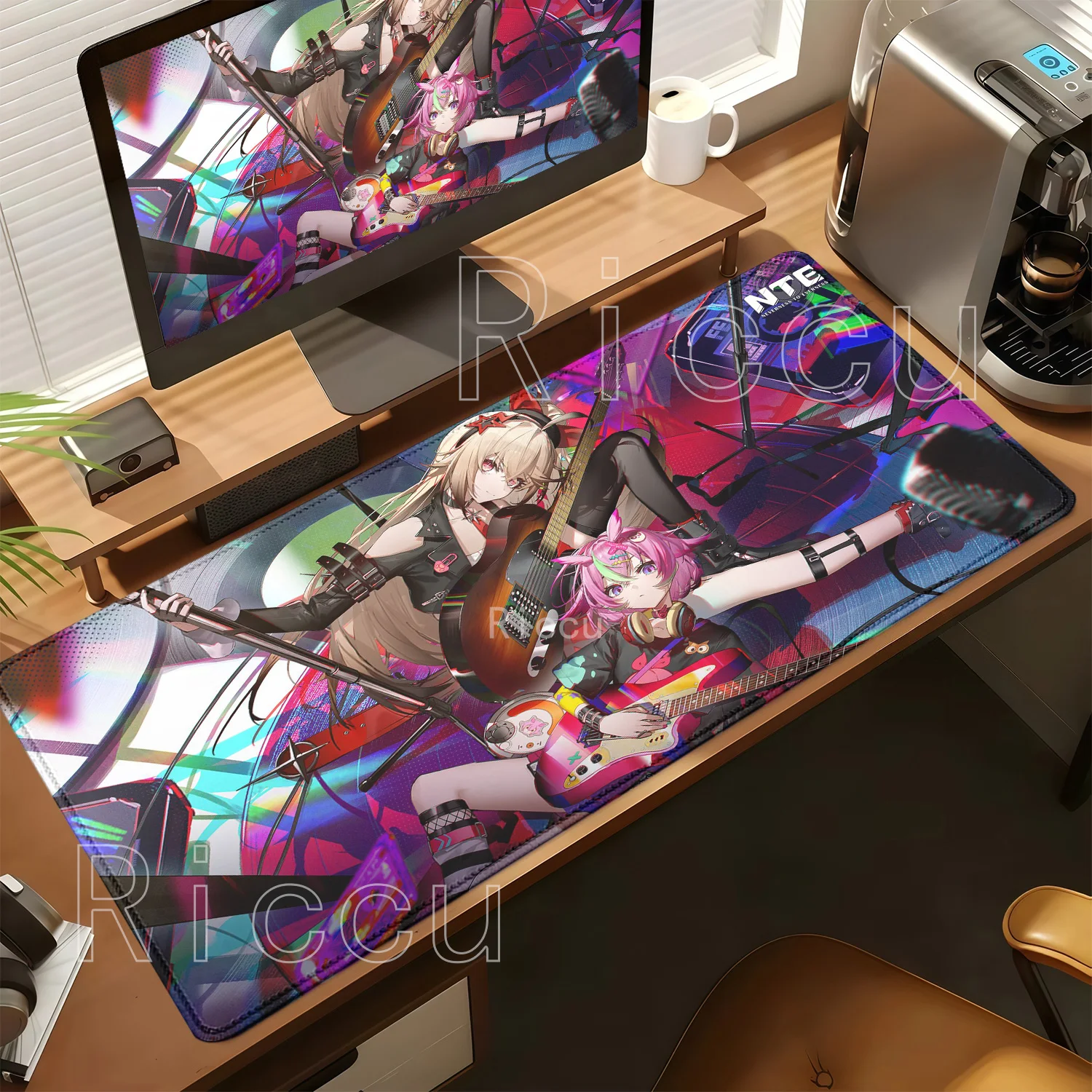 HD Printing Akane Rin Gaming NTE Neverness To Everness Anime Girl Mouse Pad Non-Slip Rubber PC Office Mousepad Overlock Desk Mat