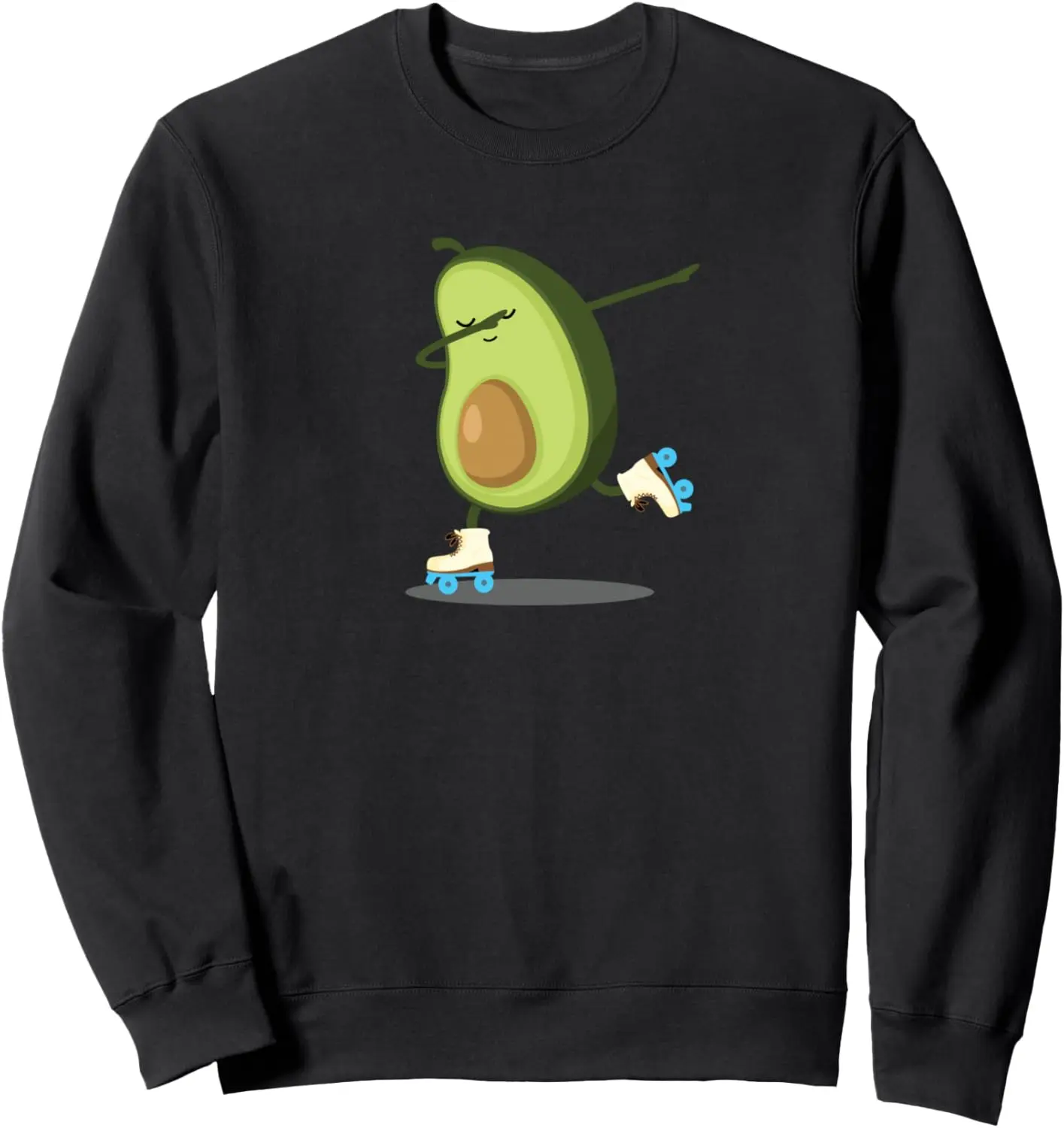 Sweat-shirt de patinage à roulettes rétro Dabbing Avocado pour filles, cadeau Rollerblades