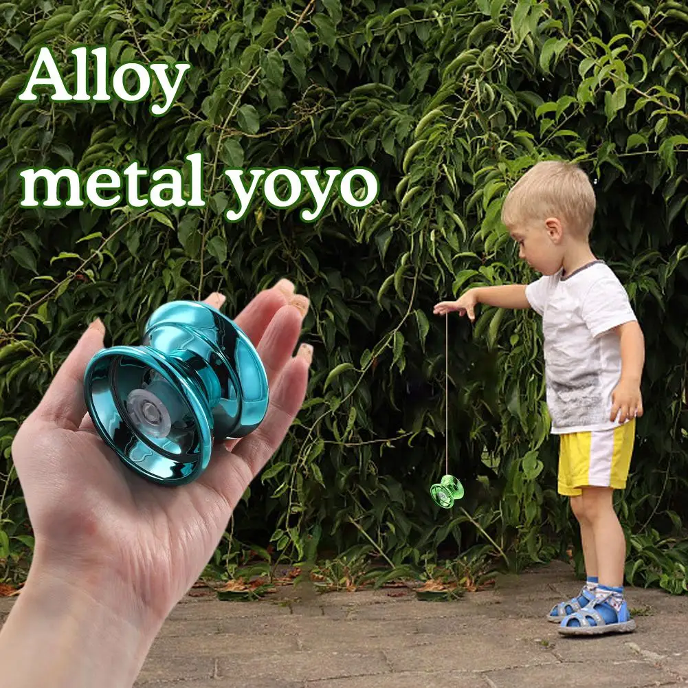 Children Beginners Professional Aluminum Metal Yoyo Ball, Competitive Yoyoball, Adult Kids Yoyoyoball with Accessories