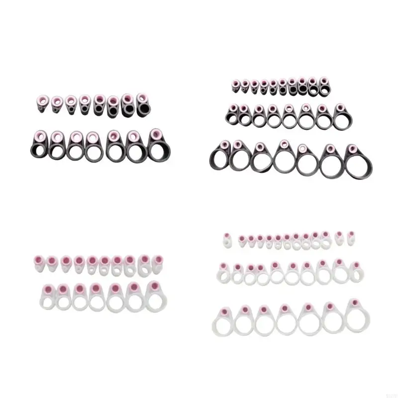 

Poles Guide Rings Rod Wire Silicone Rings Fishing Line Guide Rings Fishing Accessories Easy Installation O Rings Fishing W89F