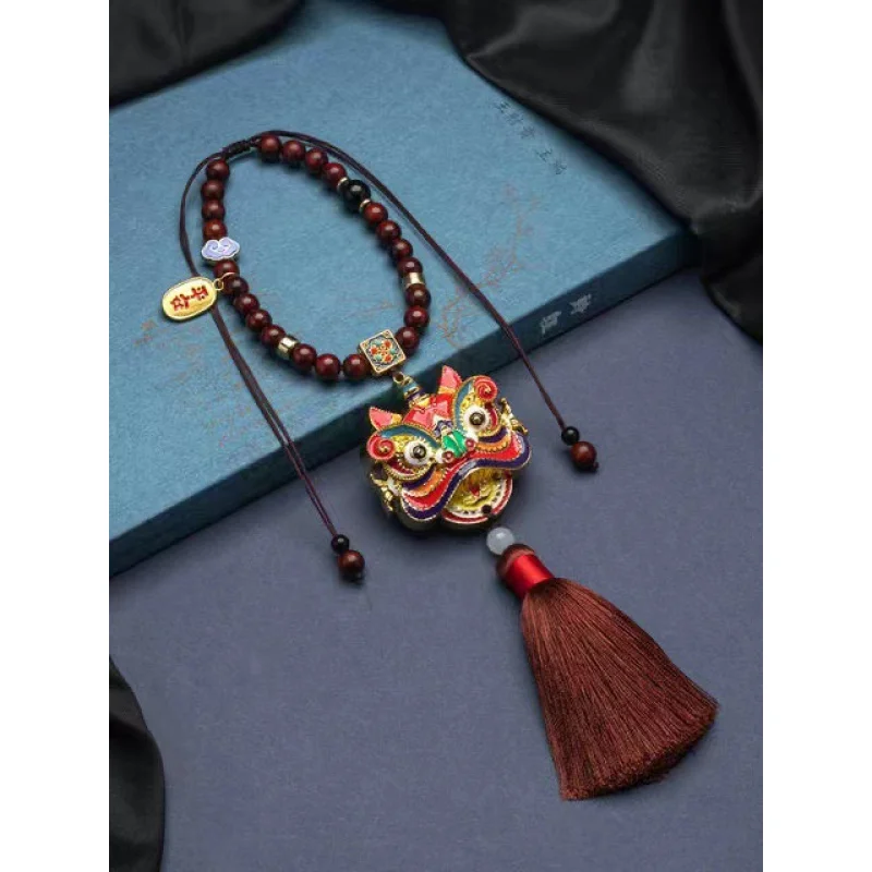 Xingshi السيارات معلقة حلية سيارة الداخلية معلقة اكسسوارات اليدوية النحاس المينا مرآة الرؤية الخلفية سيارة قلادة Lukcy Cham #3