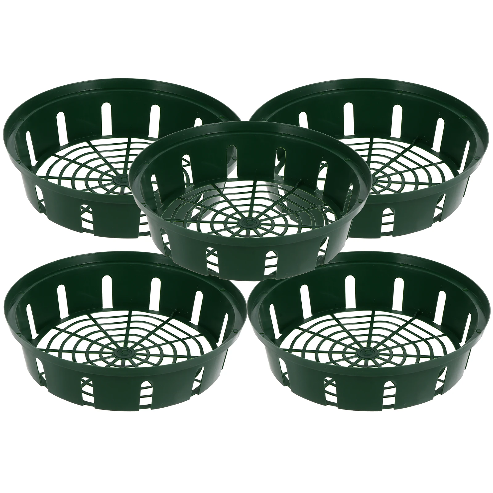 

5 Pcs Automatic Water Absorbent Flower Pot Durable Hydroponic Basket Plant Cup Nursery Cup Soilless Culture Container Plastic