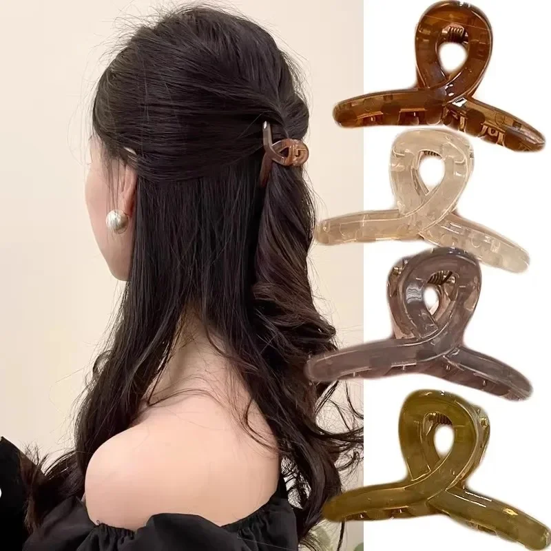 4-24PCS Hair Clip Small Hairpins for Woman Mini Transparent Jelly Grab Clip Hair Crab Ponytail Braid Claw Hair Accessories