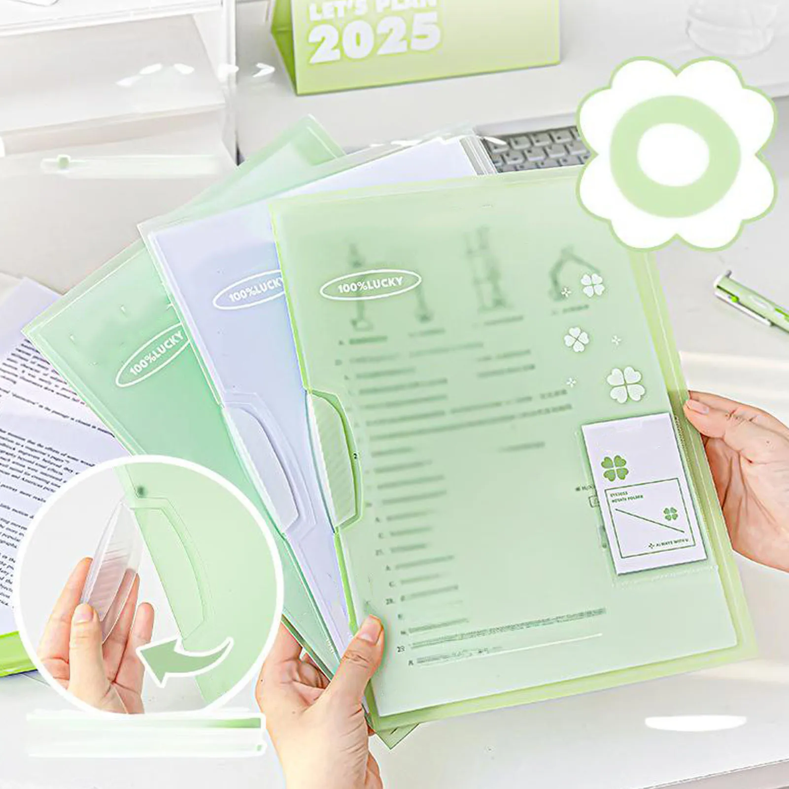 

3PCS Report Cover with Clip 40 Sheet Capacity Clear Thickened PP File Folder for A4 and Letter Size Paper Swing Report Folder