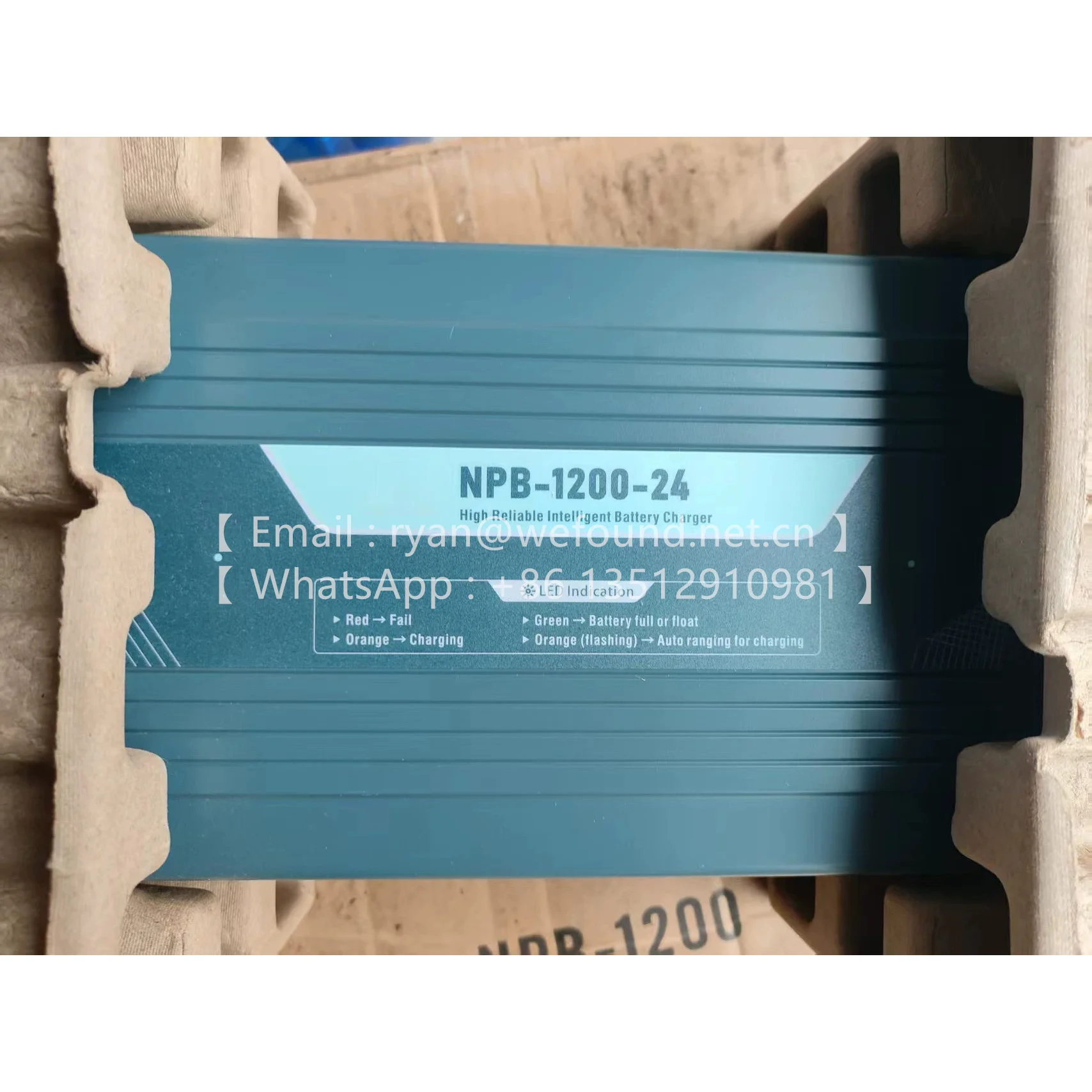 NPB-1200-24  1200W High Reliable Ultra Wide Output Range Intelligent Battery Charger
