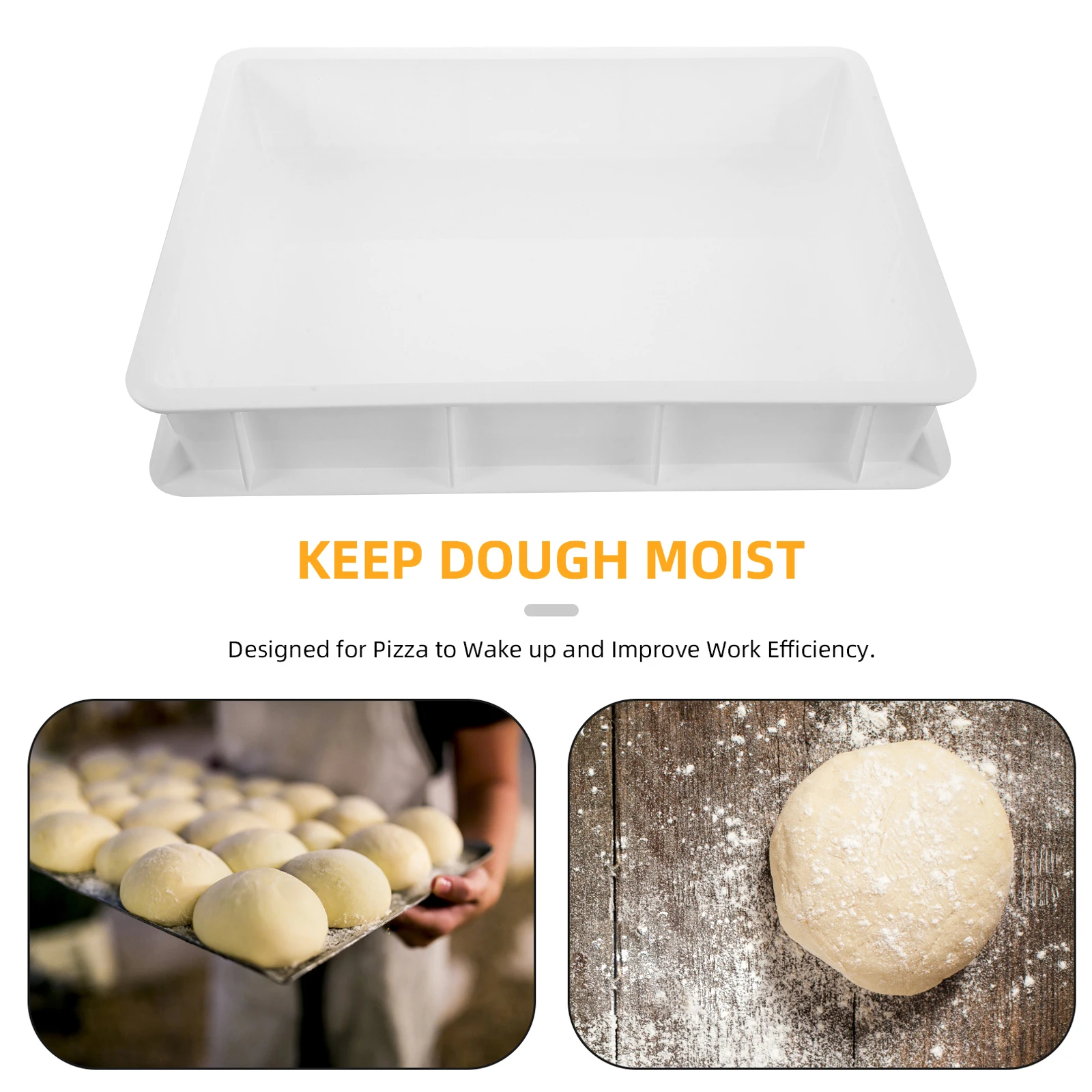 

Stackable Pizza Dough Proofing Box Fermentation Tank Dough Protection Box Dough Protection Box Pizza Container for Home Bakery