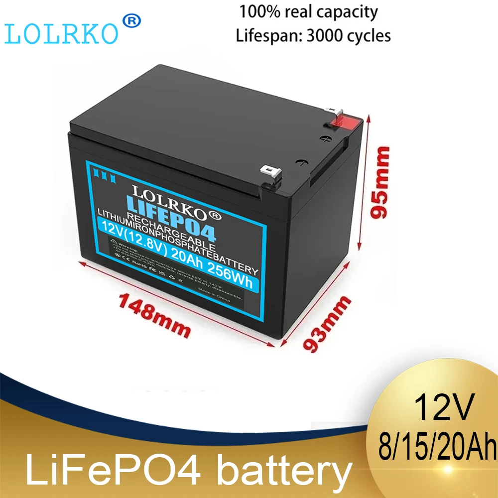 12V 10Ah 12V 15Ah 12V 20Ah Batterie für Kinder-Elektrofahrzeuge, Spielzeugautos, Motorräder, Kinderwagen