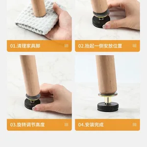 Hohe verstellbare Höhenbasis mit Tischfuß, Sofa -Stütze, Couchtisch, Möbel, zunehmende Höhenfüße 8 Hauptverkäufe erhöhen mobile Füße - №3