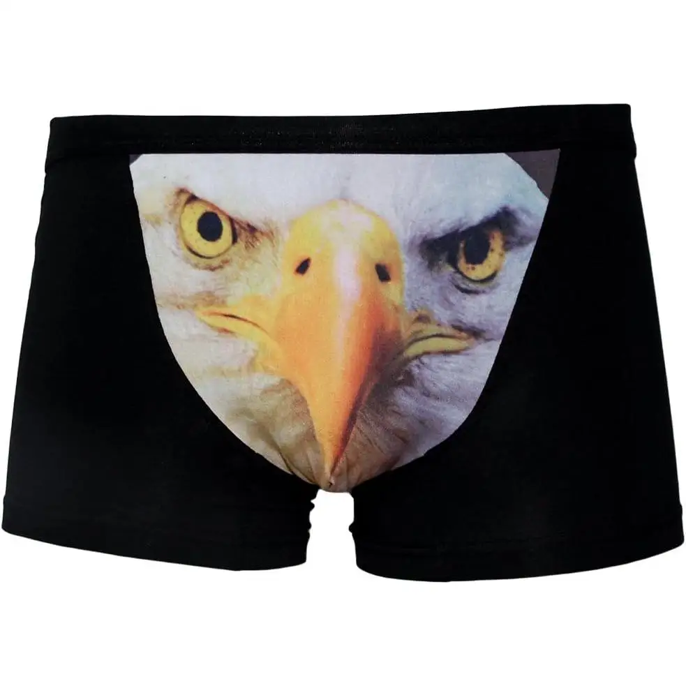 

sandbank Men's Sexy Funny Eagle Print Lingerie Boxer Briefs Underwear Panties Men's Underwear with Moisture-Wicking Fabric