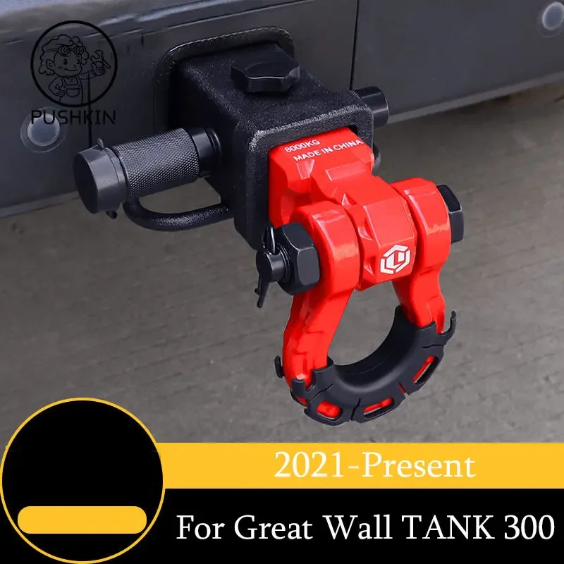 

For Great Wall Tank 300 Trailer Hitch Off-road Anti-collision Rear Bumper Tiger Head Hook Trailer Ball Hook Refitted Accessories