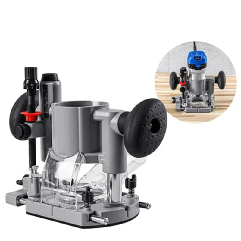 Compact Plunge Router Milling Trimming Machine Base for Electric Trimming Machine Tool Diameter 65mm Carpenter Woodworking Tool