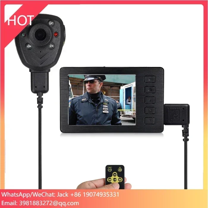 2.7 Inch FHD 1080P WDR Night Vision RCA Video Out Portable Dvr Recorder Body Camera