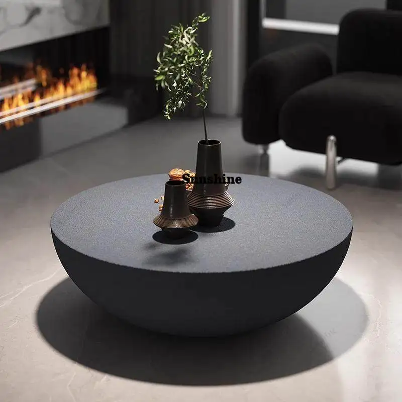 Small apartment furniture Nordic living room modern simple round table