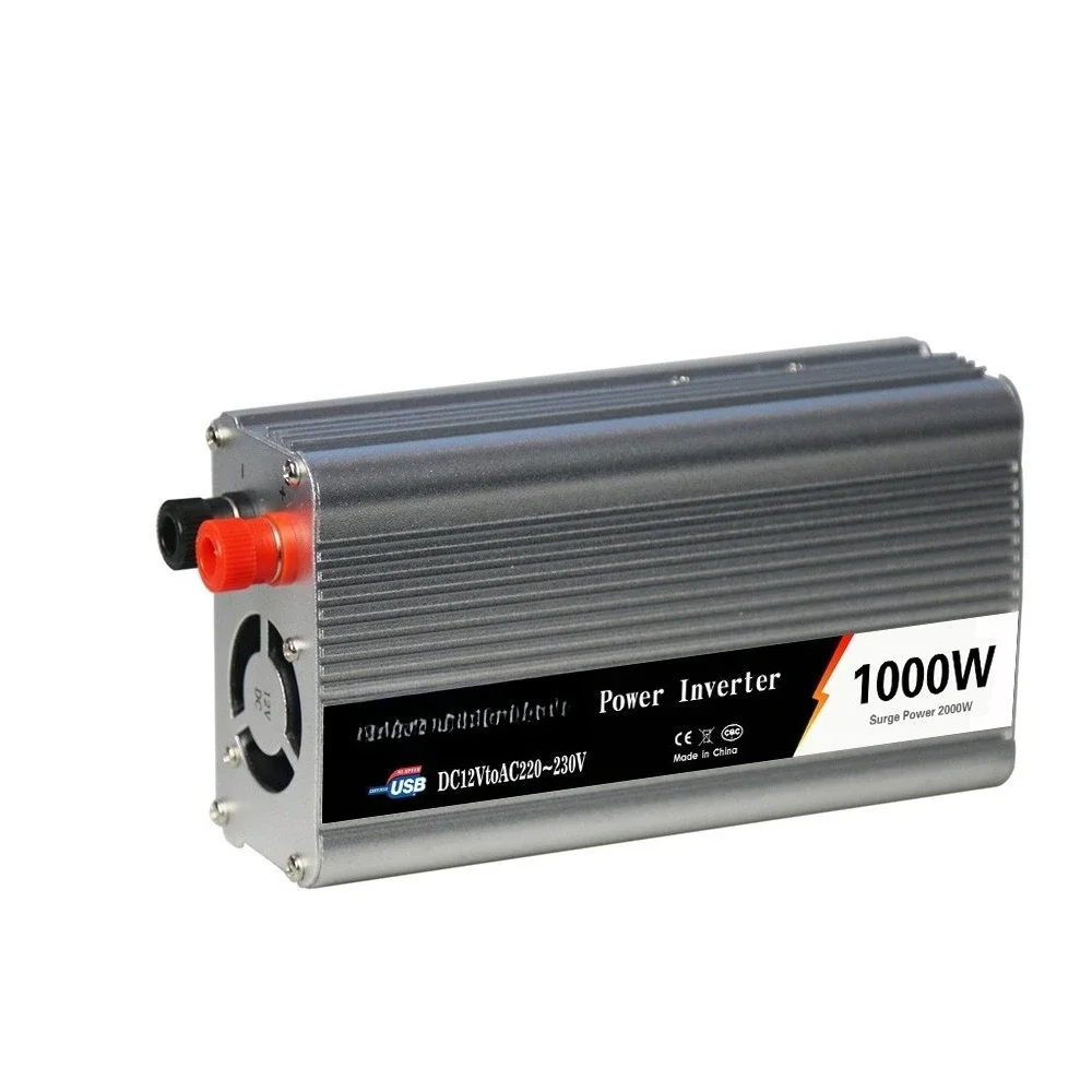 

NEW 1000W Car Inverter DC12V/24V To DC110v/220v Converter Car Inverter Power Supply with USB 1