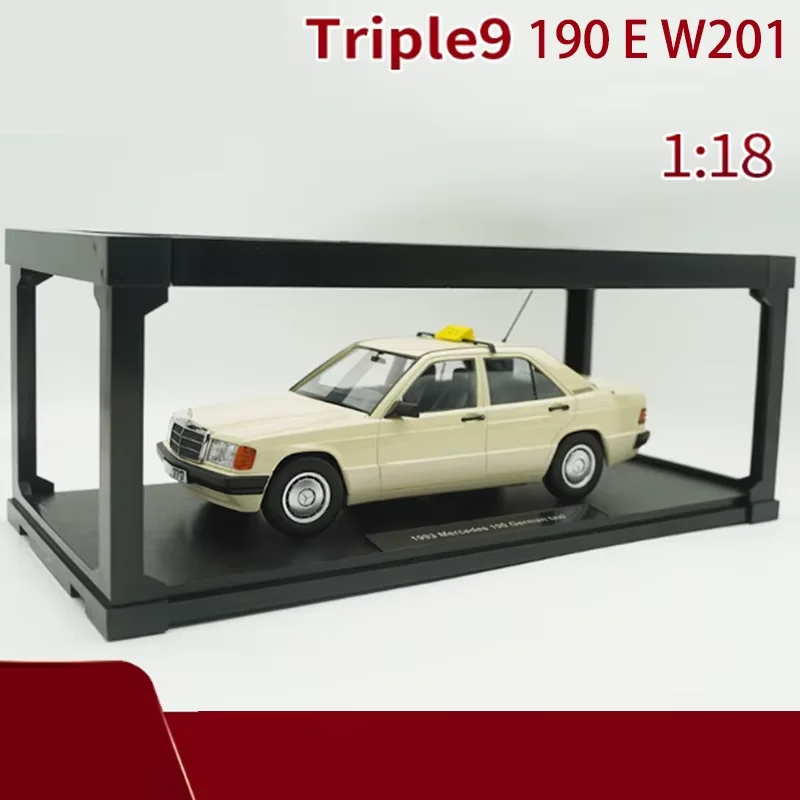 Triple9 1/18 Scale190 E W201 Modello di auto di simulazione in lega Collezione statica Decorato Giocattoli di festa Classico regalo souvenir per adulti
