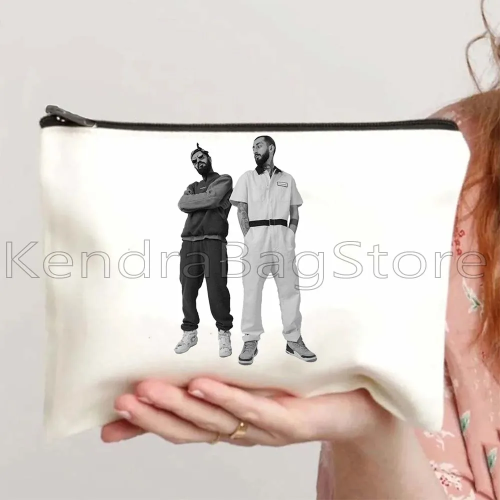 Rapper Hajime Miyagi Andy Panda Great Rap Artist Music Gifts Canvas Cosmetic Bags Makeup Toilet Bag Pencil Case Zipper Pouch