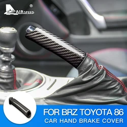 Real Hard Carbon Fiber Sticker for Subaru BRZ Toyota GT86 ZN6 ZC6 2013-2019 2020 Car Replace Handbrake Grip Hand Brake Cover