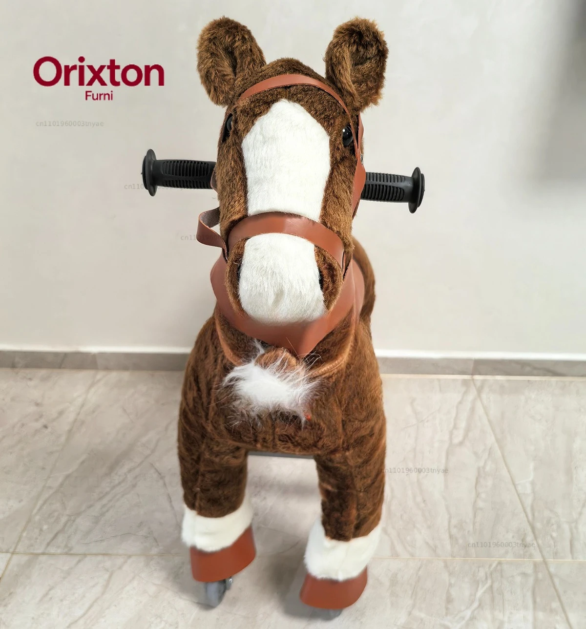 Unisex Medium Plush Plastic Mechanical Riding Animal Toy Horse Riding on Toy