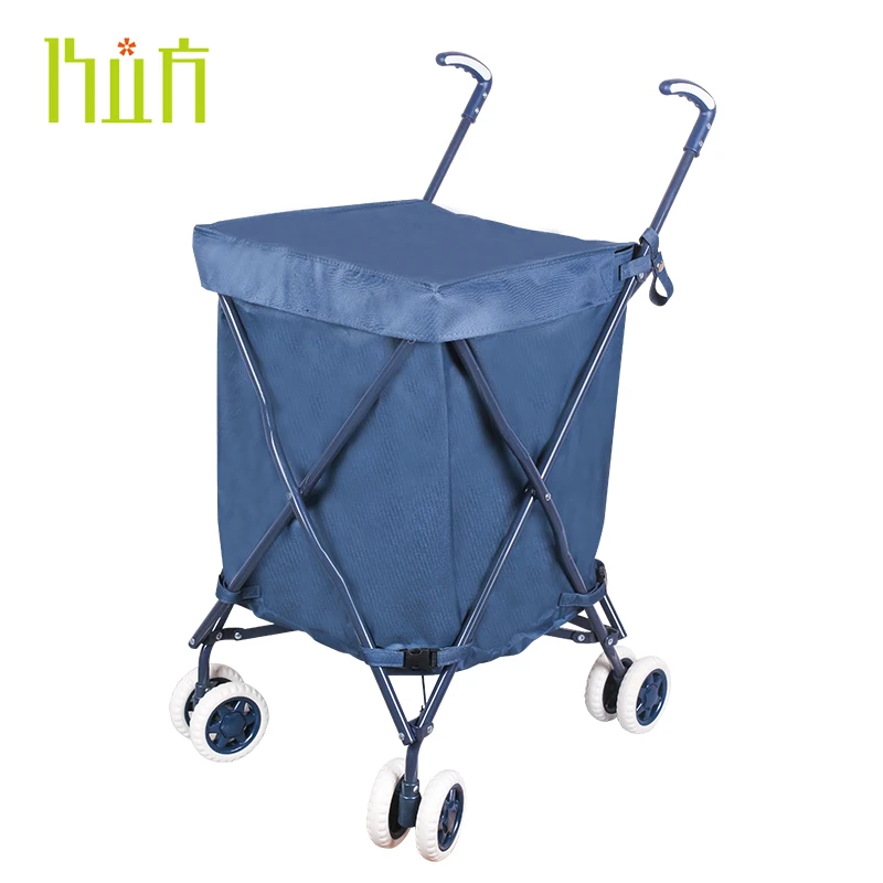 

YY Shopping Cart Shopping Cart Luggage Trolley Foldable Hand Buggy Trolley