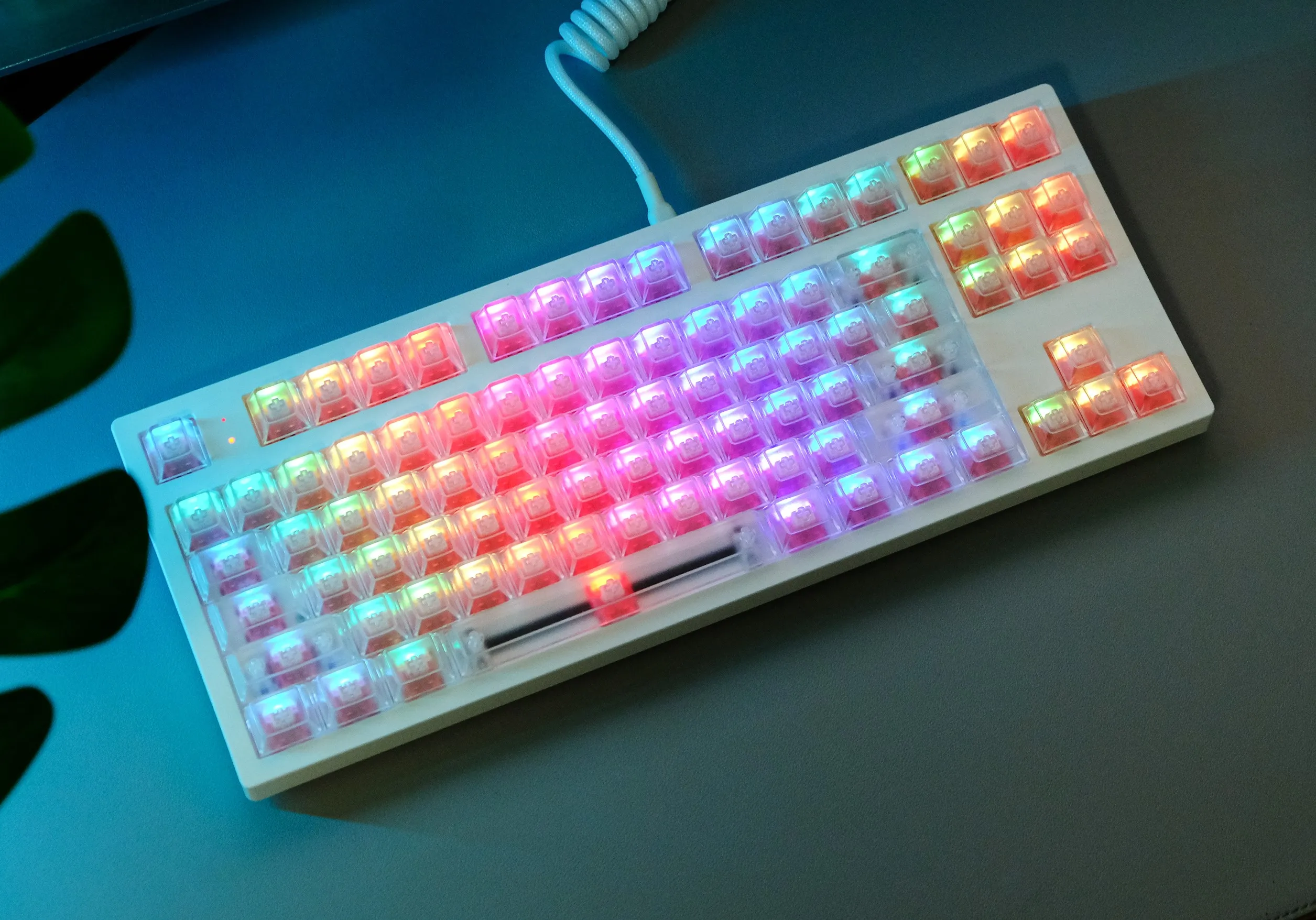 104 Transparent Blank Clear Keycaps OEM Profile ABS KeyCap For Mx Switch Mechanical Gaming Keyboard Backlit RGB Custom Key cap