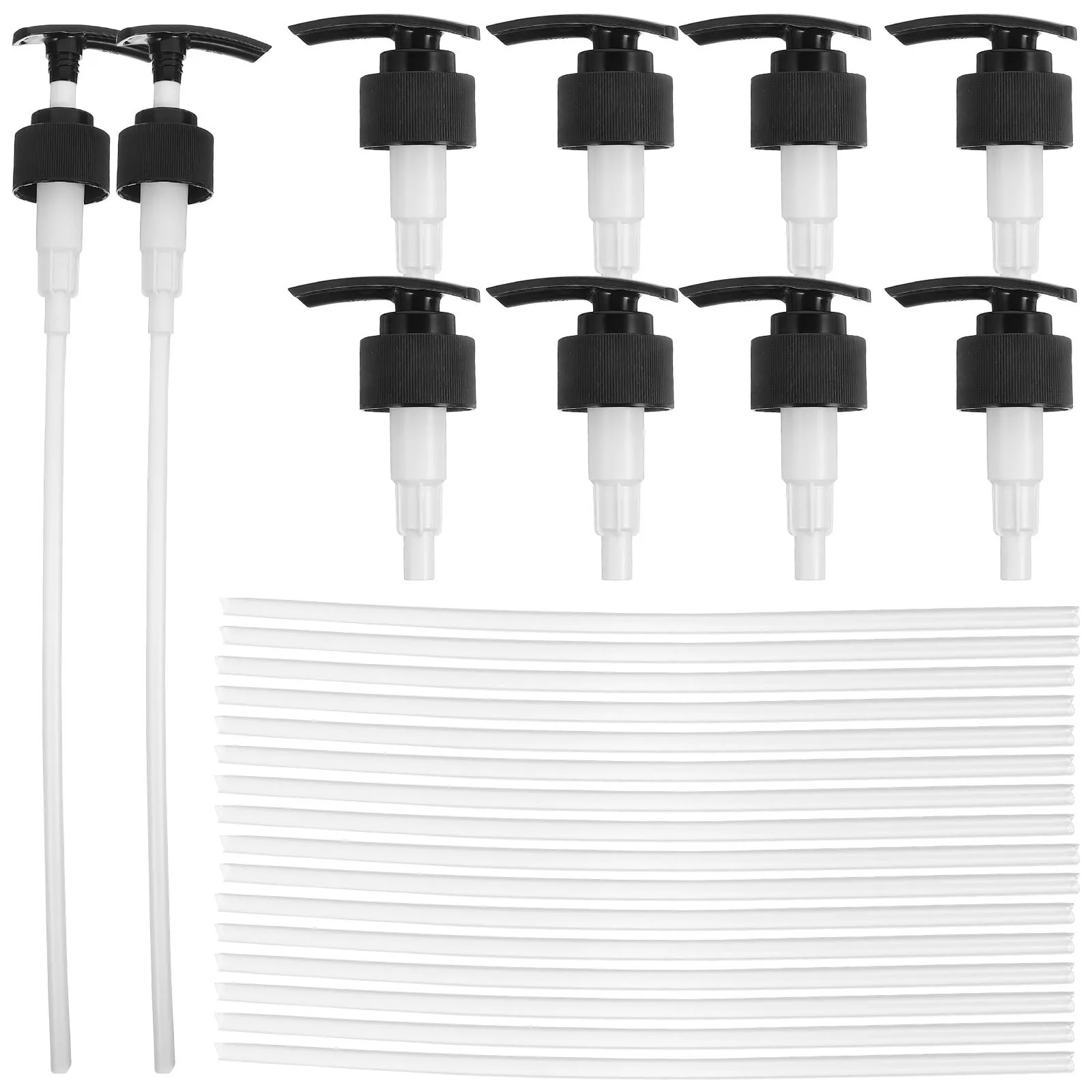 10Pcs Soap Dispenser Pump Plastic Replacement Set for Lotion Shampoo Bottle 28Mm Nozzle Pump Head for Bathroom Accessories