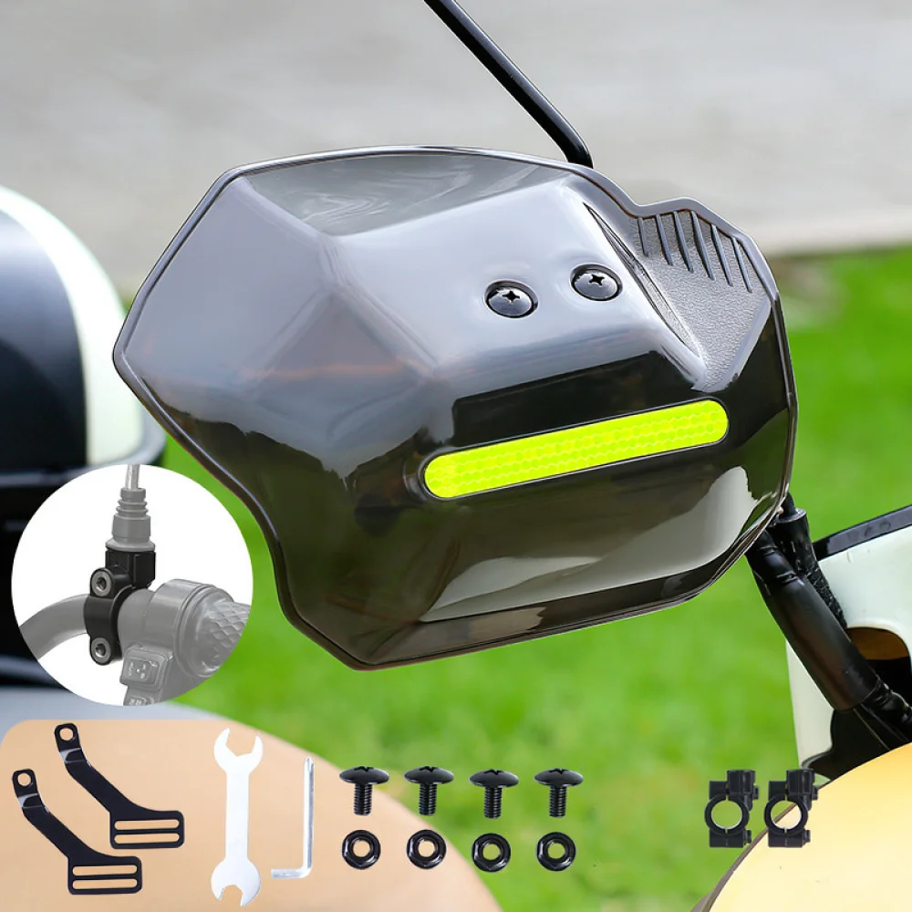 Motorcycle Handlebar Guards Wind Rain Protector For TVR Scooter Ebike Universal Handshield Shield Protective Accessories Gear