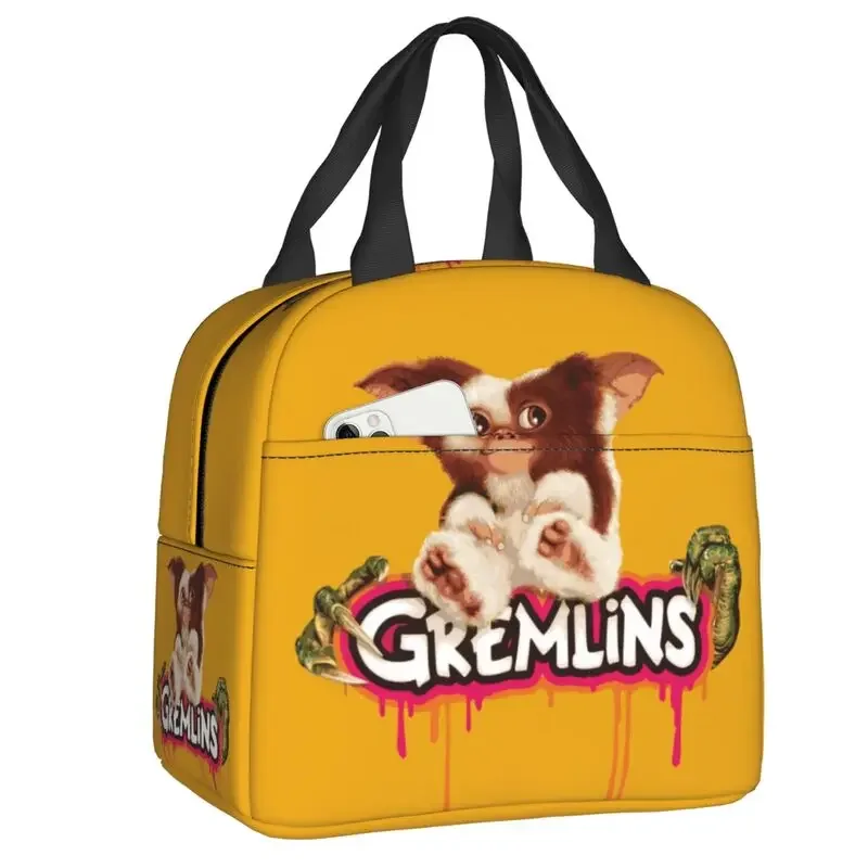 Gremlins Insulated Lunch Box for Women Monster Movie Gizmo Mogwai Thermal Cooler Lunch Bag School Picnic Food Container Tote