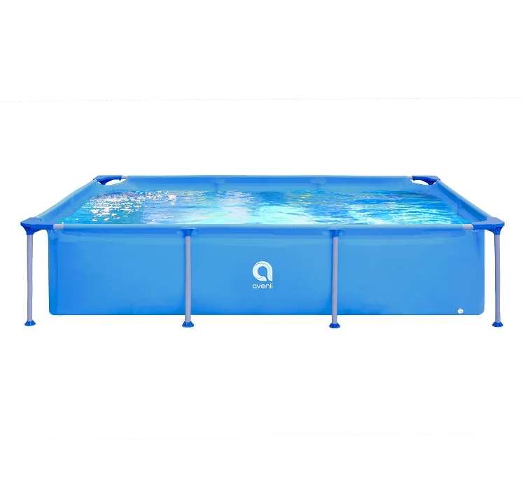 Avenli 17805 Piscina Familiar Rectangular Resistente de 258cmx179cmx66cm, Material de PVC con Marco Metálico para Adultos