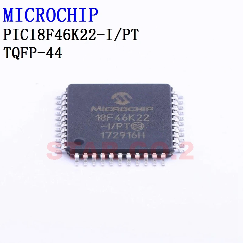 

2PCSx PIC18F46K22-I/PT TQFP-44 MICROCHIP Microcontroller