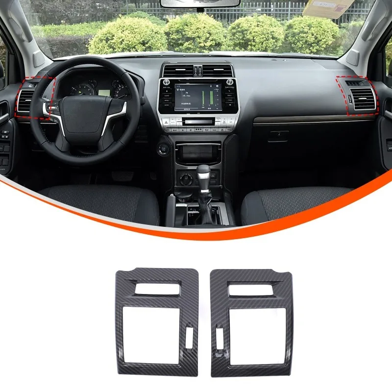 

For 2010-2022 Toyota Prado Dashboard Air Vent Frame Air Vent Trim Cover Plate ABS Car Accessories