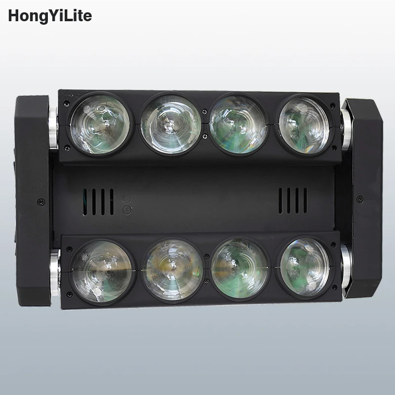HongYiLite العنكبوت شعاع الضوء 8x12 واط RGBW 4in1 LED DMX512 ماستر الرقيق التحكم في الصوت 8 رؤساء تأثير متحرك لعرض مسرح النادي