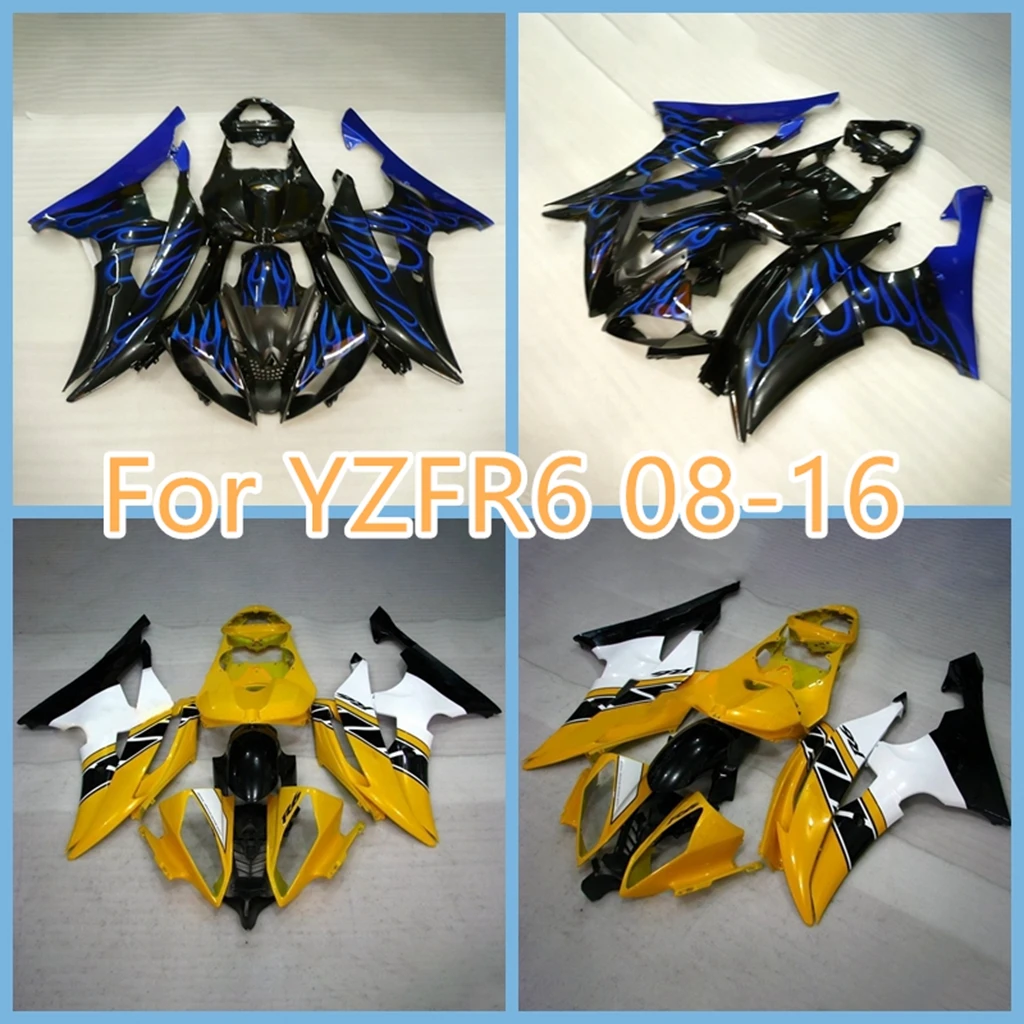 Blue Flames Motorcycle Fairing Kits For Yamaha 2008 2009 2011 2013 2014 2016 YZFR6 YZF600 08-16 YZF-R6 Injection Hulls