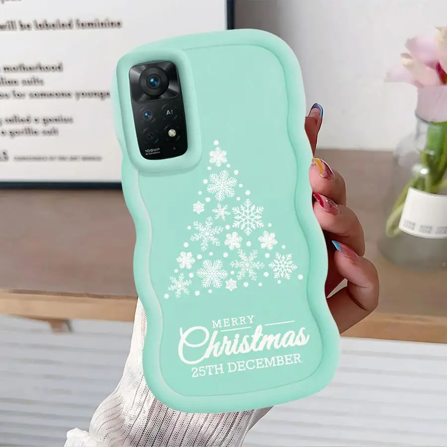 بسيطة عيد الميلاد الغزلان لينة غطاء الهاتف الحال بالنسبة ل Xiaomi Redmi ملاحظة 13 برو زائد 12 10S 8 10 9 9S 11 14 برو