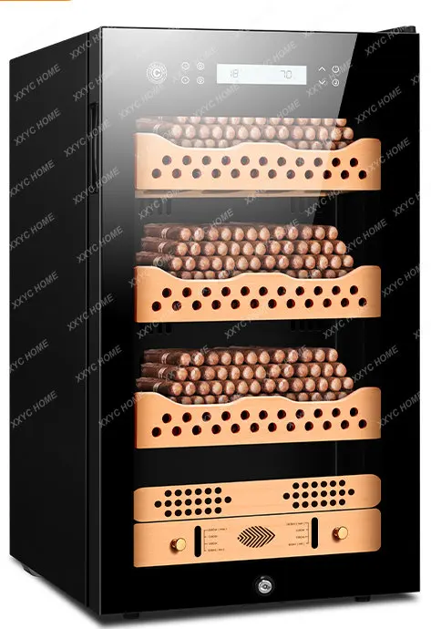 Cigar Cabinet Intelligent Constant Temperature and Humidity Cigar Moisturizing Cabinet Frequency Conversion Solid Wood