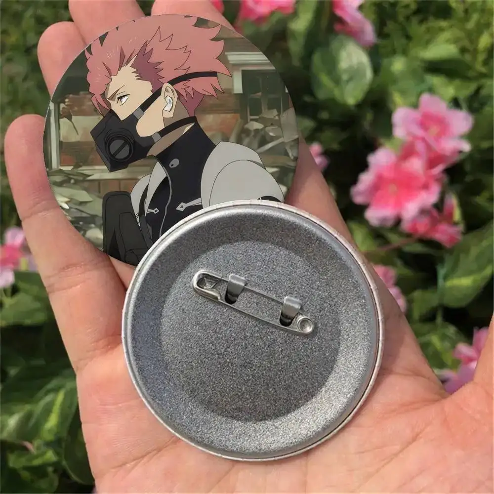 Kaiju No. 8 Anime Character Badges Button Round Creative Pin Brooch Badge Bag Decor Accessories Fans Collect Friends Gifts