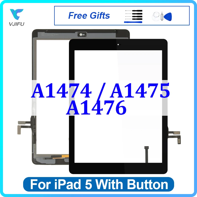 

9,7 ''Новый сенсорный экран для iPad 5 для iPad Air A1474 A1475 A1476 дигитайзер Переднее стекло Сенсорная панель запасные части для ремонта