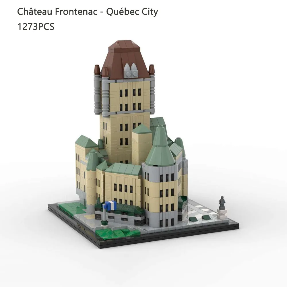 MOC Château Frontenac Québec City Modular Building Blocks Chicago Water Tower Assembly Model Toy Brick Children's Birthday Gifts