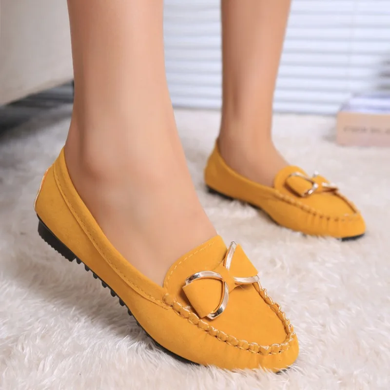 2022 Fashion Casual Lofers Women\'s Flat Shoes Ladies Elegant Butterfly-Knot Comfortable Shoes Women Soft Classic Office Shoes