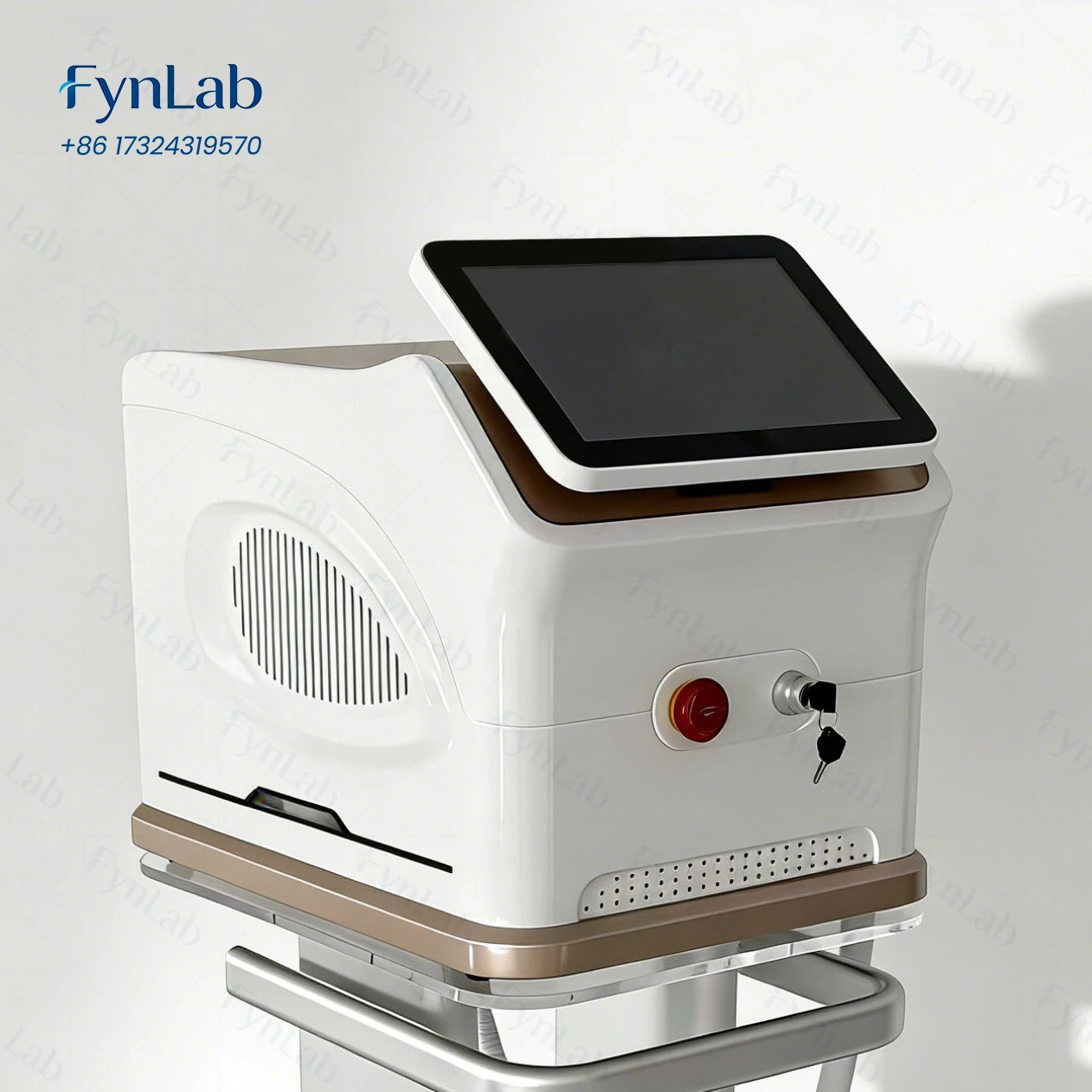 Professional Tri-Wavelength Diode Laser Hair Removal Machine 755nm 808nm 1064nm Ice Cooling 2000W Peak Power 15.6