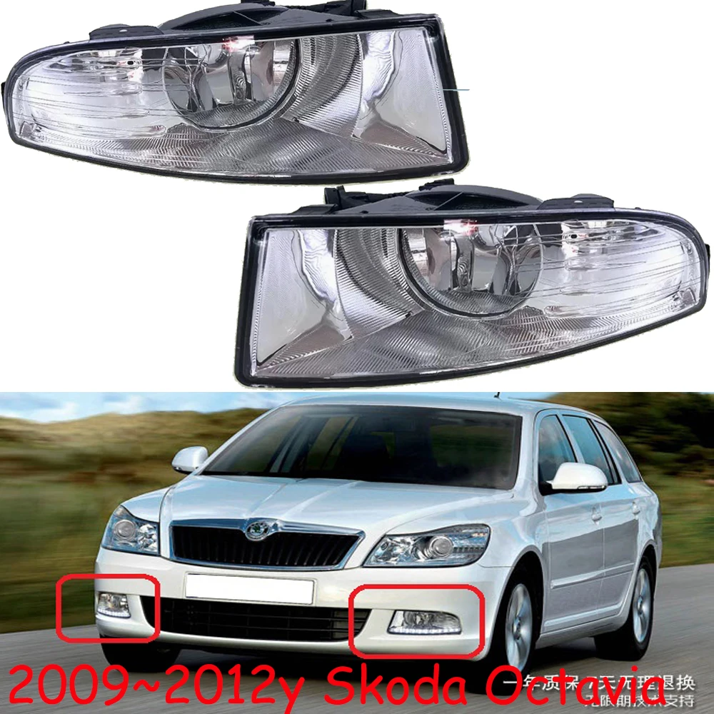 1-個車の-bupmer-ヘッドライトシュコダオクタビアランプヘッドライト-2009-〜-2013y-カーアクセサリーフォグシュコダオクタビアヘッドランプ