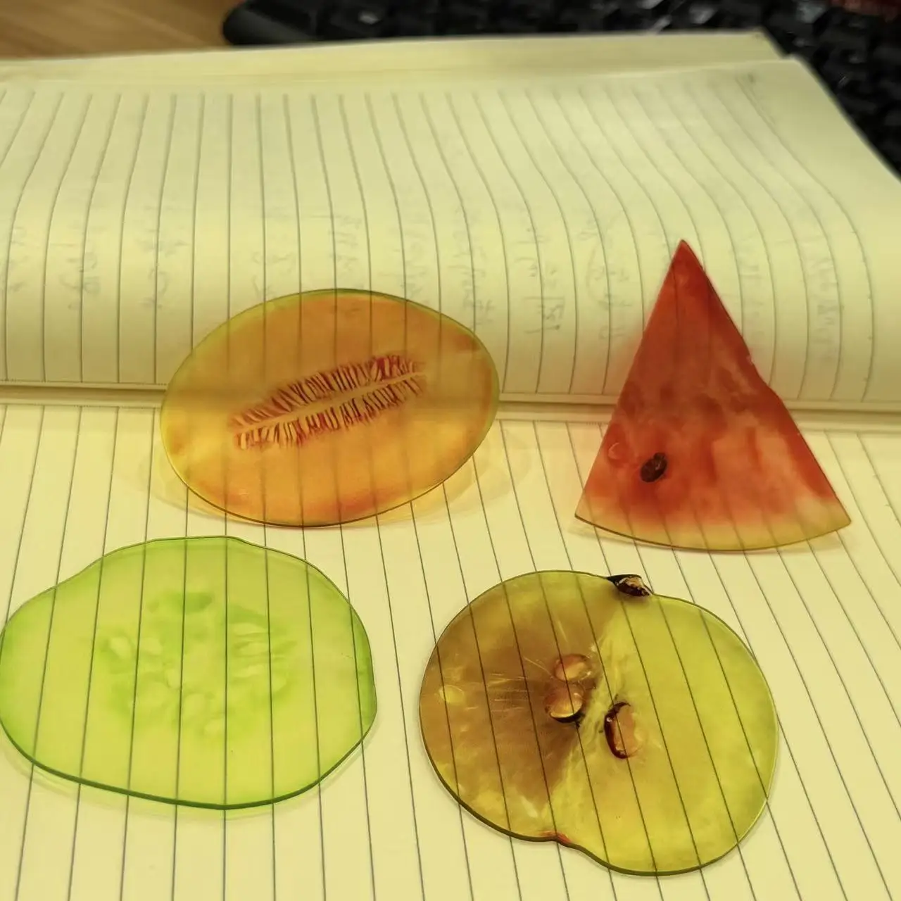 Acrylic Bookmark High-Quality Simulation Fruit Bookmark Reading Bookmark Eye-Catching For Reading Study Schools