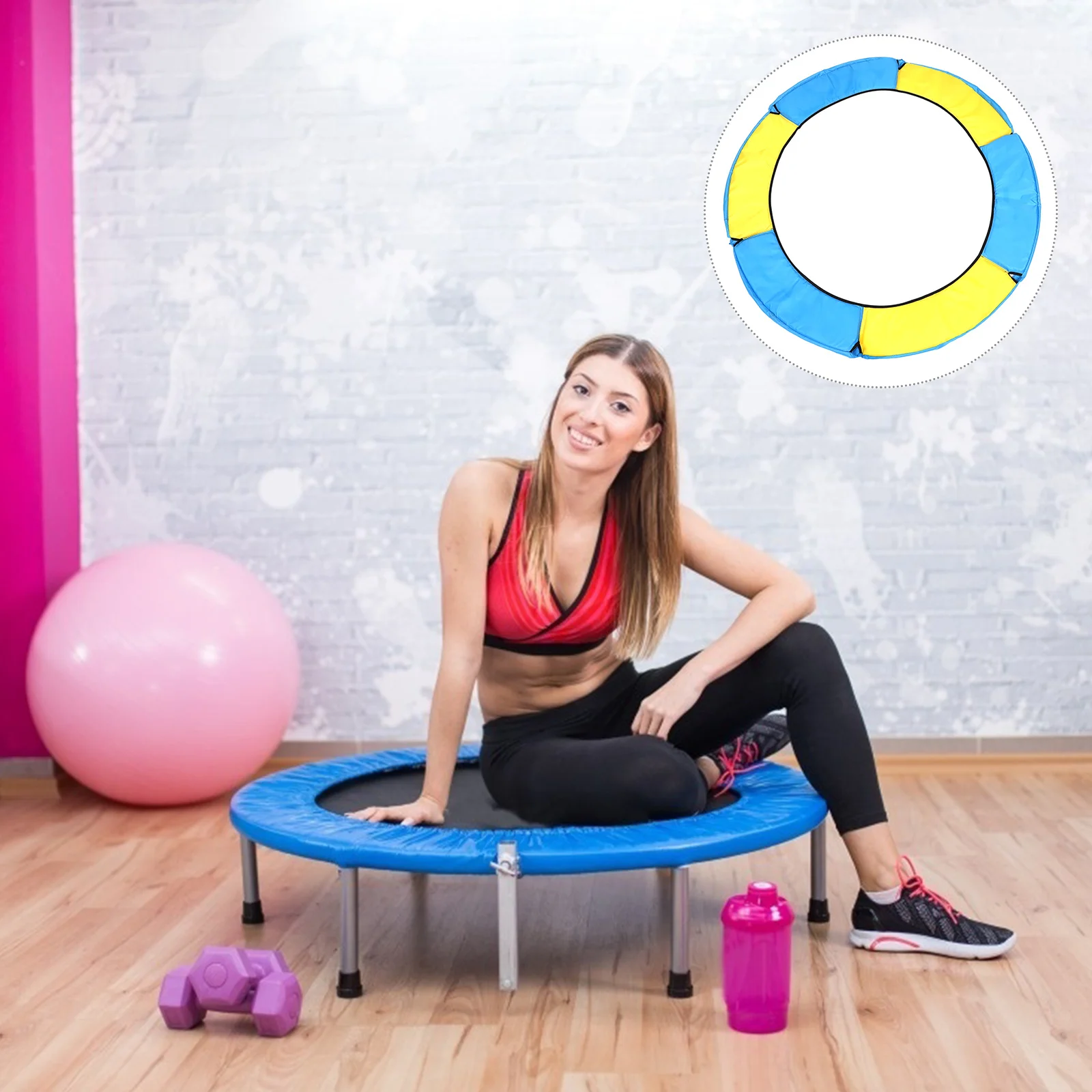 

Trampoline Protective Cover Round Mat For Jumping Bed Outdoor Indoor Uv Resistant Durable Replacement Cushion Trampoline Skirt