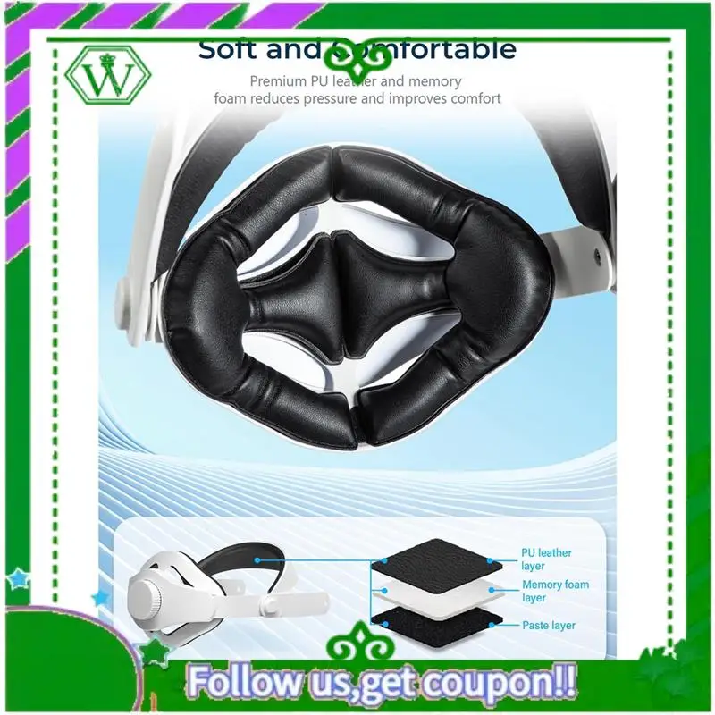 

Reliable-Adjustable VR Headset Head Strap For Meta Quest 3 Headband Head Strap For Meta Quest 3 VR Accessories