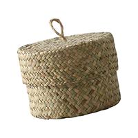 Flower Box Handmade Finishing Box Seagrass Organizer for living rooms wedding