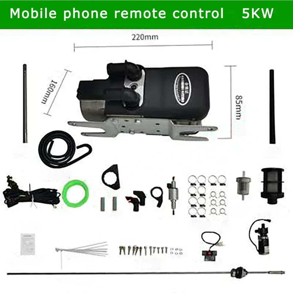 35kw Car Parking Heater Diesel Fuel 24v 12v Engine Preheater Diesel Truck Preheating Water Heating Boiler